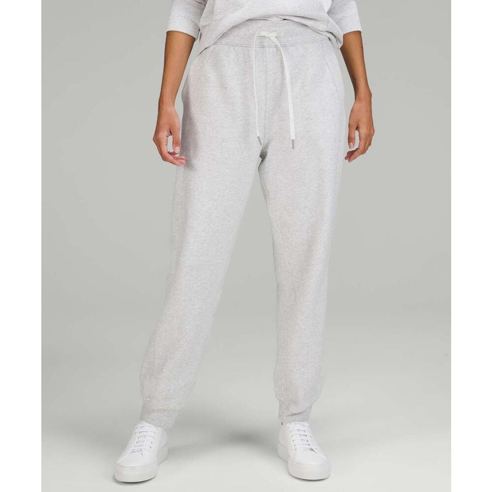 Lululemon Scuba High-Rise Relaxed Jogger Pants Heathered Core Ultra Light Grey 8